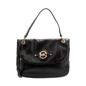 Michael Kors Black Textured Leather Stockard Bag